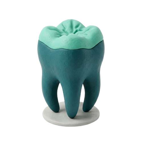 Vibrant Stylized Tooth